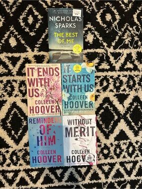Colleen Hover and Nicholas Sparks Books